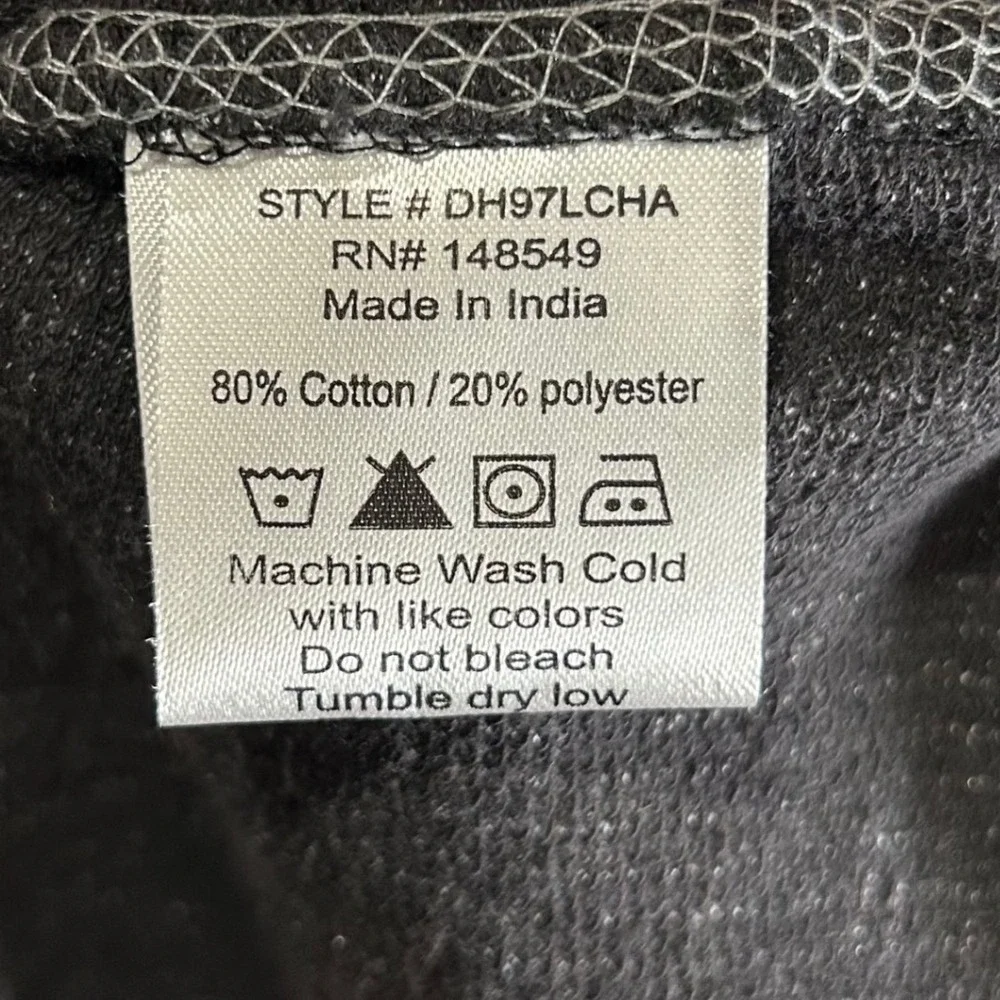 Paper Denim & Cloth Mens Quarter Zip Pullover Charcoal Gray Space Dye Small New